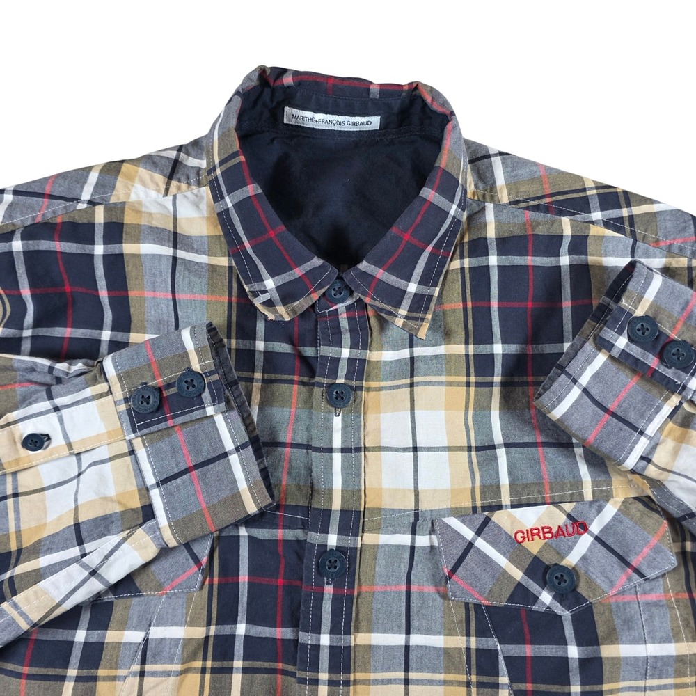 Marithé + François Girbaud Vintage Plaid Button-Down Shirt